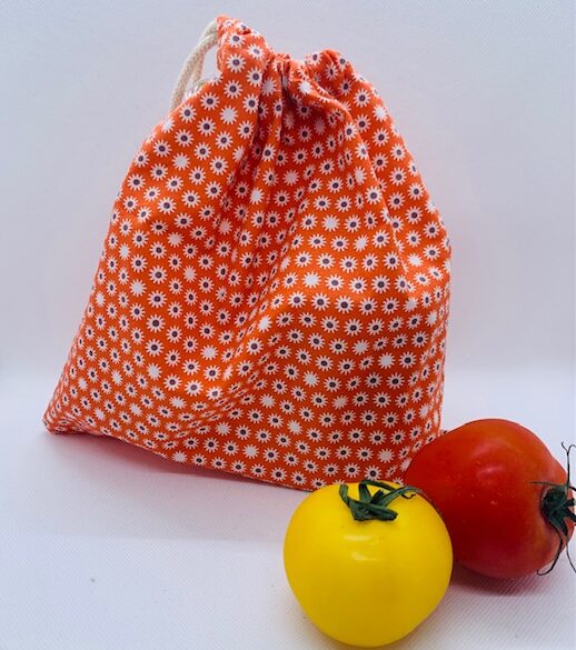 sac à vrac moyen orange cuisine zéro déchet